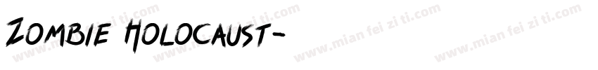 Zombie Holocaust字体转换